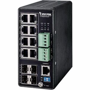 Vivotek AW-IHT-1271 Industrial VivoCam L2+ Managed PoE Switch