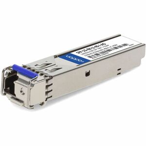 AddOn MSA and TAA Compliant 1000Base-BX SFP Transceiver (SMF, 1310nmTX/1550nmRX, 40km, LC, DOM, Rugged)