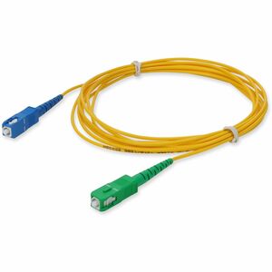 AddOn 10m ASC to SC Yellow OS2 Simplex OFNR (Riser-Rated) SMF (Single Mode) Fiber Patch Cable, 9/125