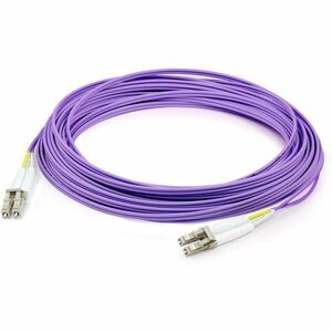 AddOn 2m LC (Male) to LC (Male) Purple OM4 Duplex Fiber OFNR (Riser-Rated) Patch Cable