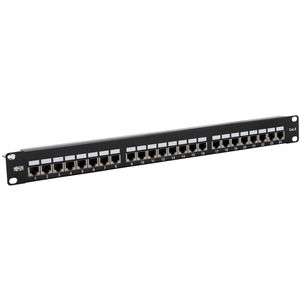 Tripp Lite Cat5e / Cat6 Patch Panel 24-Port Shielded Krone IDC 568B RJ45 1U