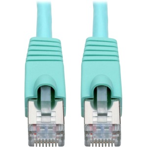 Tripp Lite Cat6a Snagless Shielded STP Patch Cable 10G, PoE, Aqua M/M 5ft