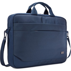 Case Logic Advantage ADVA-116 Carrying Case (Attaché) for 10.1" to 15.6" Notebook, Tablet PC, Pen, Electronic Device, Cord - Dark Blue