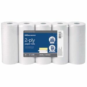 Office Depot Brand Thermal Paper Rolls 3 18 x 230 White Carton Of