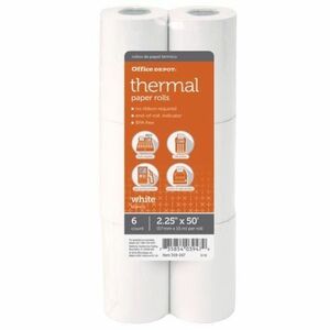 Universal Direct Thermal Printing Paper Rolls, 3.13 in. x 273 ft