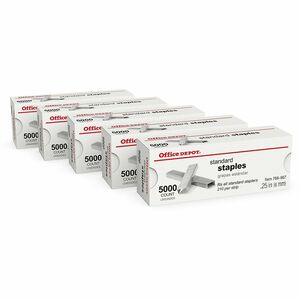 Rapid 24 (24/6) staples 1/4-inch leg, galv. 5,000 per box.