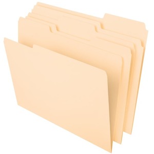 11-Point Fiber Construction Organize Home or Office Legal Size Assorted Tab Positions for Labeling Box of 100 The File King 1/3-Cut Top Tab Red File Folder 