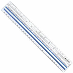 Westcott Transparent Jeweltone 12 Plastic Ruler - 12 Length 1