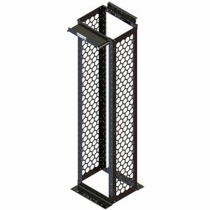 Ortronics MM20 Channel Rack, 16.25" deep, 8 ft, 51 RU, tapped, Black