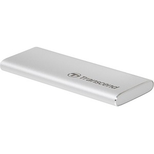 Transcend ESD240C 120 GB Portable Solid State Drive - External - SATA - Silver