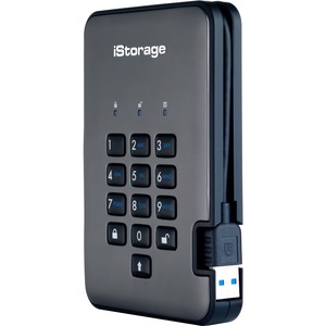 iStorage diskAshur PRO2 HDD 500 GB | Secure Hard Drive | FIPS Level 3 certified | Password Protected | Dust/Water Resistant. IS-DAP2-256-500-C-X