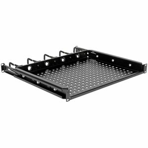 Tripp Lite by Eaton SmartRack SRWSHELF4P1U 1U Rack-mountable Rack Shelf for PDU, Server, Wireless Access Point - 482.60 mm Rack Width x 360.68 mm Rack Depth - Black Powder Coat