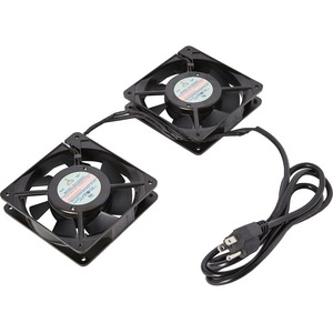 V7 Rack 2 Fan Set for Wall Cabinet US - 2 Pack