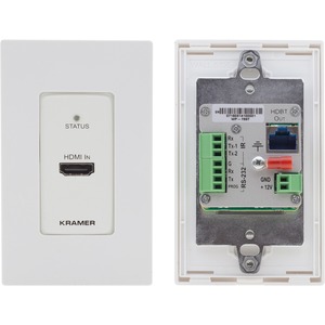 Kramer US-D-size Wall-Plate Transmitter with White & Black Decora Design Frame Sets