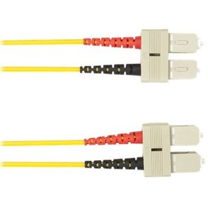 Black Box Colored Fiber OS2 9/125 Singlemode Fiber Optic Patch Cable - OFNR PVC