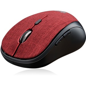 Adesso iMouse S80R - Wireless Fabric Optical Mini Mouse (Red)