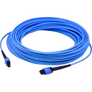 AddOn 70m MPO/UPC to MPO/UPC Blue OM4 Armored OFNR (Riser-Rated) 12-Strand Fiber Patch Cable