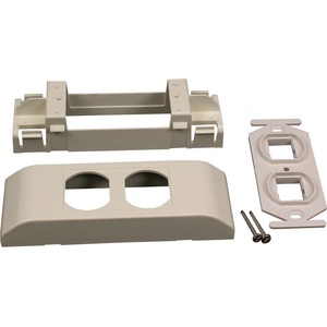 Wiremold Mounting Bracket for Cable Raceway, Keystone Module - Fog White