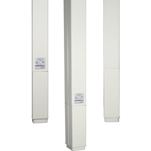 Wiremold 25DTC Series 10' Blank Express Pole, Ivory