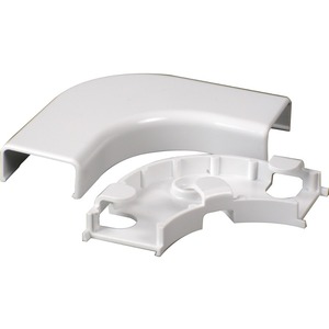 Wiremold 2811FO Radiused Flat Elbow, Fog White
