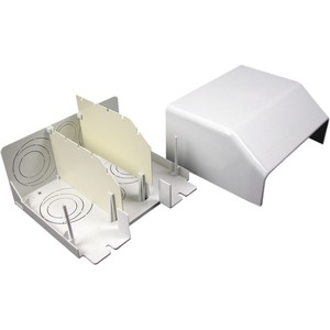 Wiremold 5550 Mounting Bracket for Power Equipment, Cable Raceway - Ivory
