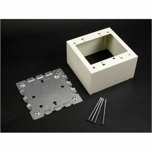 Wiremold 500 and 700 Series - Two Gang Deep Switch and Receptacle Box Fitting - White