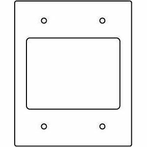 Wiremold RFB9 and RFB11 Series Communication Device Plate