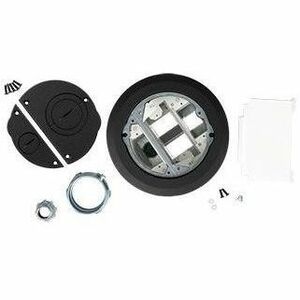 Wiremold Evolution Series Recessed Furniture Feed Assembly with Surface Style Cover - Black