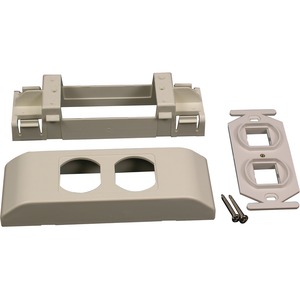 Wiremold V2407-2CM Mounting Bracket for Keystone Module, Cable Raceway - Ivory