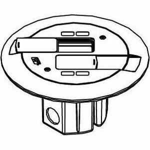 Wiremold 861AMDTCAB Mounting Box - Brass