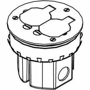 Wiremold 861DB Series Wood Floor Box Assembly