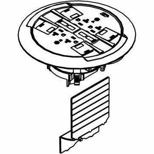 Wiremold Ratchet-Pro 881 Series Multiple Service Floor Box Cover Kit