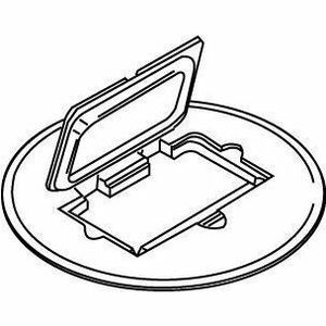 Wiremold Rachet-Pro Series Aluminum GFI Receptacle Cover Plate