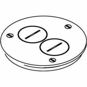 Wiremold Ratchet-Pro 881 Series Cover Plate With Two Screw Plug Openings