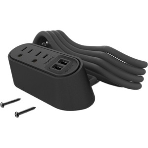 Wiremold Desktop Power Center Series - Power Center Slim 2 - 6ft Cord - Black