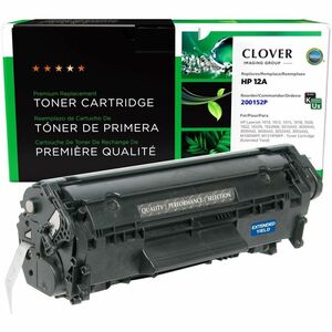 Clover Technologies Remanufactured Extended Yield Laser Toner Cartridge - Alternative for HP, Canon, Troy 12A, 12L, 703 (Q2612A, Q2612A(J), Q2612L, Q2612X7616A005, 7616A005AA, CRG703, EP703, 02-81132-001, 2-81132-001) - Black Pack