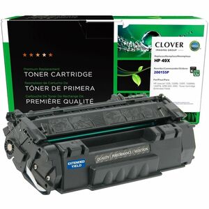 Clover Technologies Remanufactured Extended Yield Laser Toner Cartridge - Alternative for HP, Canon, Troy 49A, 49X, 708, 708H (Q5949A, Q5949X, Q5949X(J), 0266B002, 0266B002AA, 0917B002, 0917B002AA, 266B002, 266B002AA, 917B002, 917B002AA, ...) - Black Pack