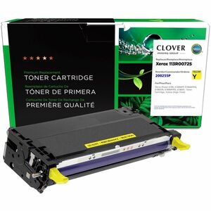 Clover Technologies Remanufactured High Yield Laser Toner Cartridge - Alternative for Xerox (113R00725, 113R00721, 113R721, 113R725) - Yellow Pack