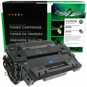 Clover Technologies Remanufactured Extended Yield Laser Toner Cartridge - Alternative for HP 55X (CE255X, CE255X(J)) - Black Pack