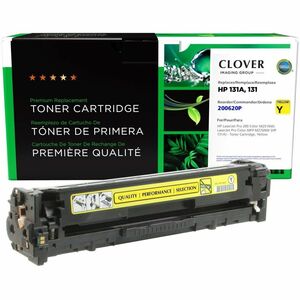 Clover Technologies Remanufactured Laser Toner Cartridge - Alternative for HP, Canon 131A, 131 (CF212A, 6269B001AA) - Yellow - 1 Each