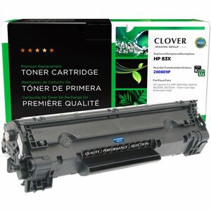 Clover Technologies Remanufactured Extended Yield Laser Toner Cartridge - Alternative for HP 83X (CF283X) - Black - 1 Each