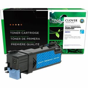 Clover Imaging Remanufactured High Yield Cyan Toner Cartridge for Xerox 106R01594/106R01591