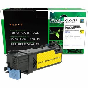 Clover Imaging Remanufactured High Yield Yellow Toner Cartridge for Xerox 106R01596/106R01593