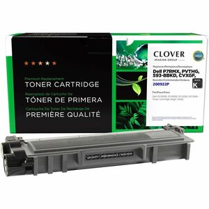 Clover Technologies Remanufactured High Yield Laser Toner Cartridge - Alternative for Dell (P7RMX, PVTHG, 593-BBKD) - Black Pack