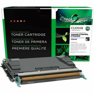 Clover Technologies Remanufactured Laser Toner Cartridge - Alternative for Lexmark (C734, C734A1KG, C734A2KG) - Black Pack