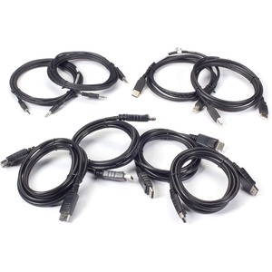 Black Box Secure Secure KVM Dual-Head DisplayPort Cable Kit - 6-ft.