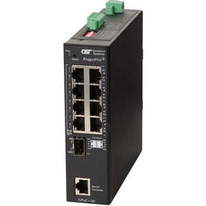 Omnitron Systems RuggedNet Managed Industrial Gigabit PoE+, SFP, RJ-45, Ethernet Fiber Switch