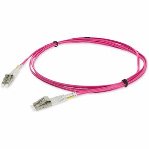 AddOn 2m LC (Male) to LC (Male) Magenta OM3 Duplex Fiber OFNR (Riser-Rated) Patch Cable