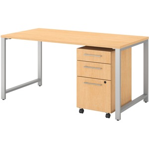 Bsh400s150ac 400 Series Bush Business Furniture 400 Series 60w X 30d Table Desk With 3 Drawer Mobile File Cabinet By Bush Industries Inc