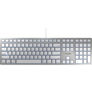 CHERRY KC 6000 SLIM FOR MAC Silver/White Wired Keyboard